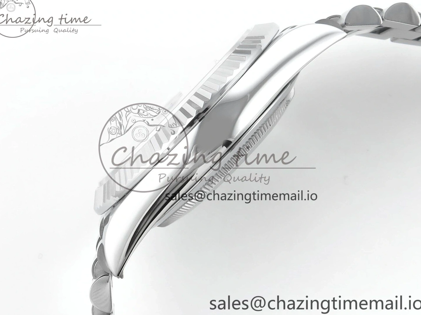 0123 OnTrend Day Date 40 SS 228239 Noob 1:1 Best Edition Black Crystal Dial on President Bracelet A2836 (Gain Weight) 807